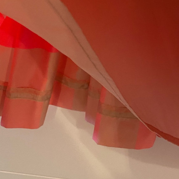 J Crew neon pink buffalo check ruffle skirt size 0 - Picture 6 of 8